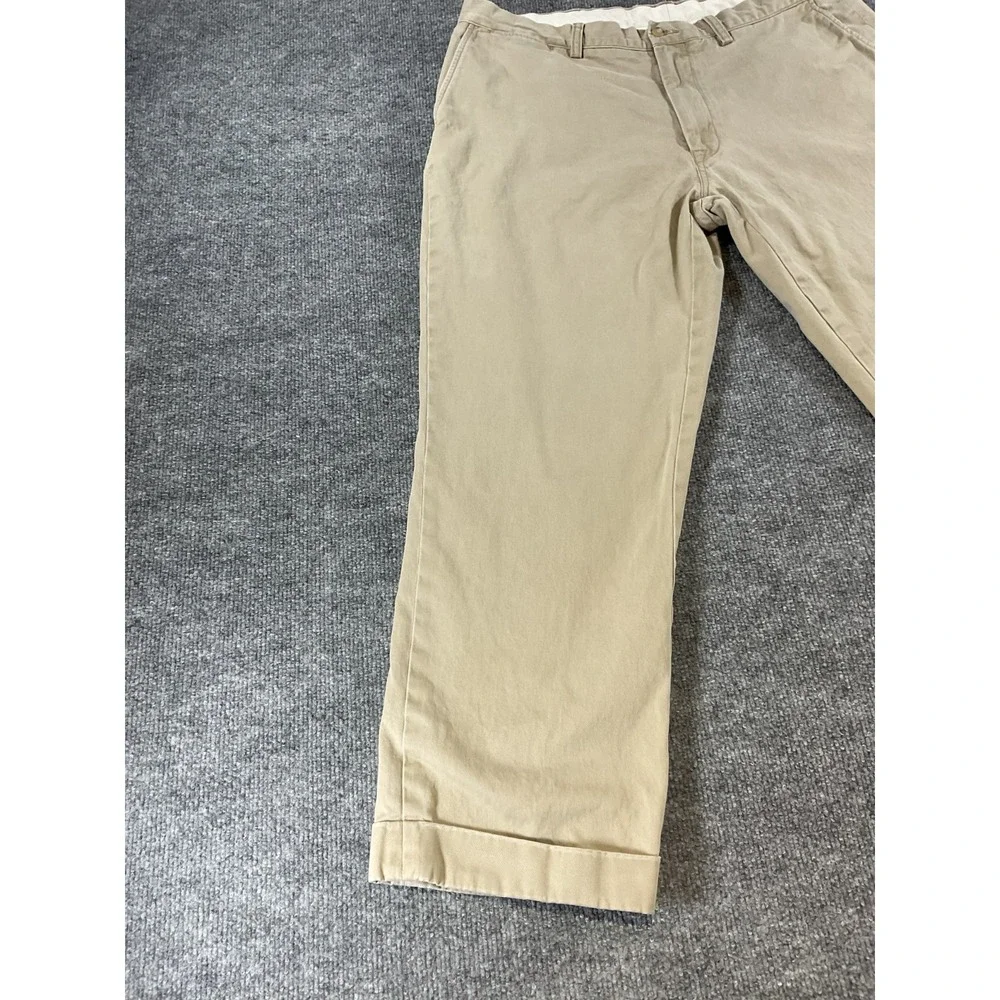 Polo Ralph Lauren Pants 38x30 Classic Fit Khaki Tan 100% Cotton Mens Chino Casua